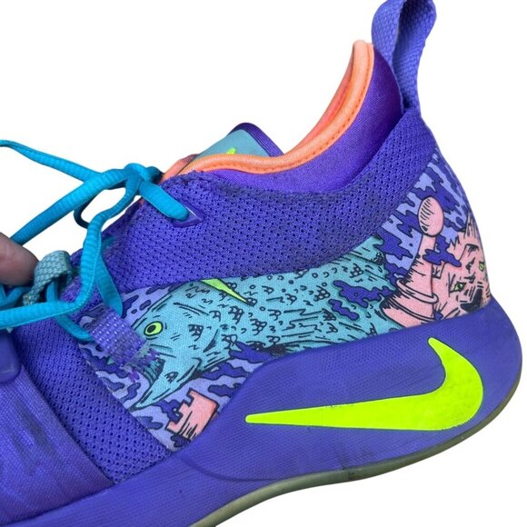 Nike Men’s PG2 2018 Mamba Mentality Zoom Purple Sneakers Size 10.5 AO2986-001 - Picture 7 of 15